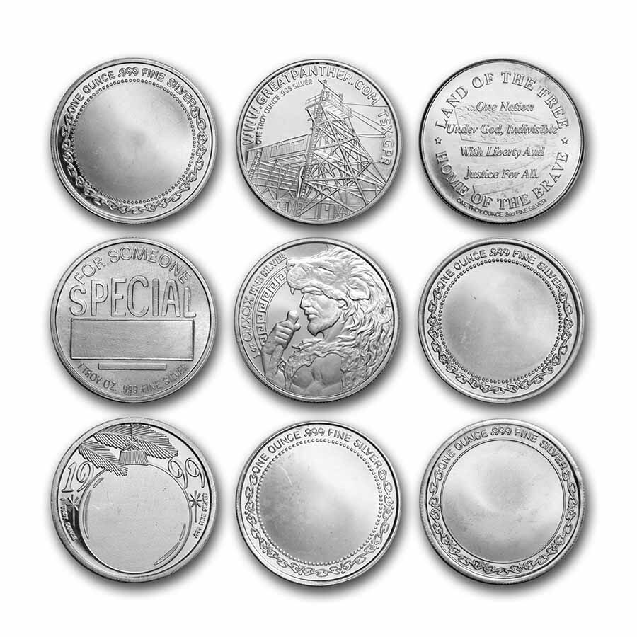 1 oz Silver Art Round - Random Vintage Design