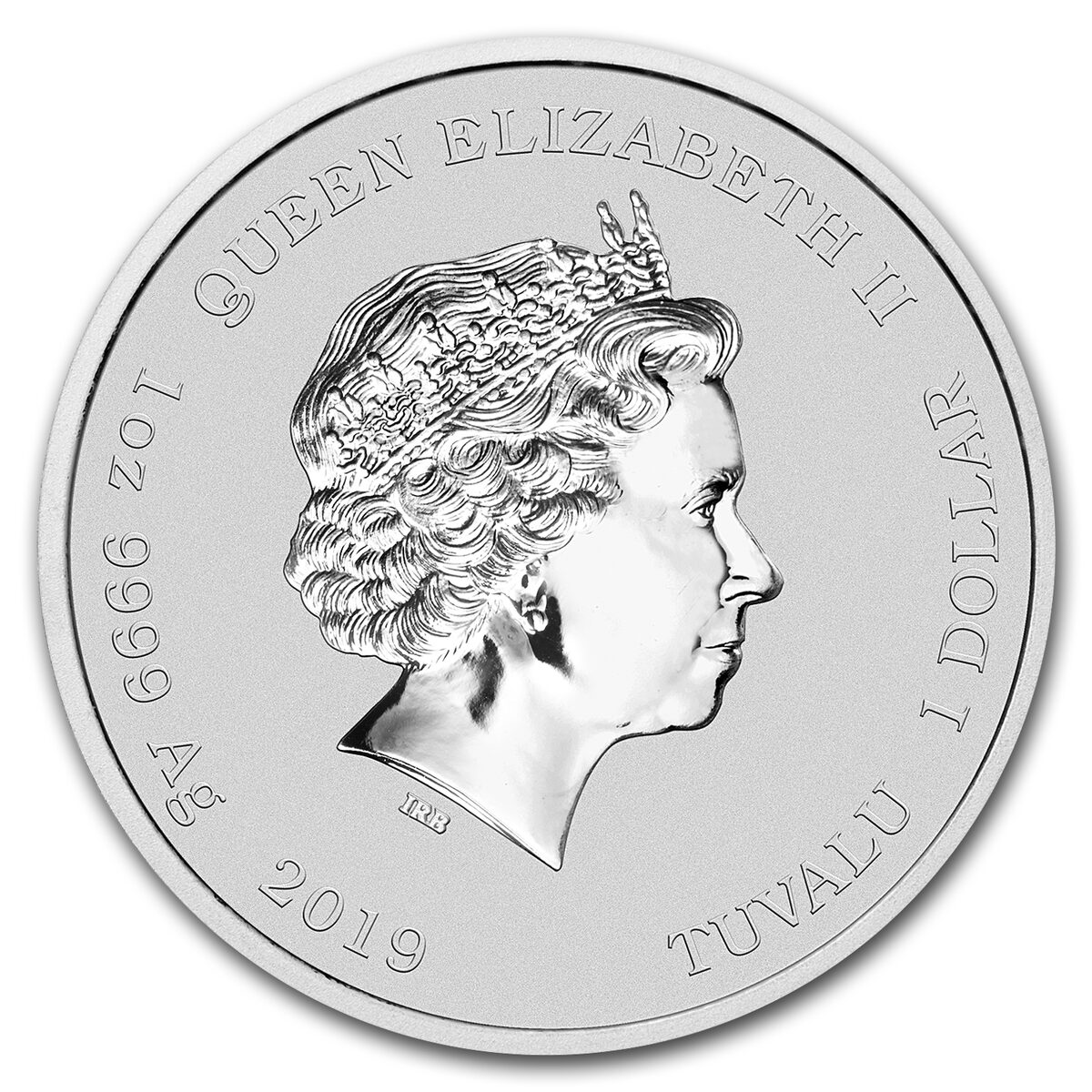 2019 Tuvalu 1 oz Silver The Simpsons: Homer BU