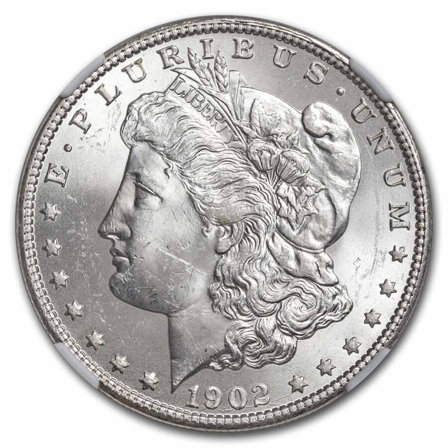1902-O Morgan Dollar MS-62 NGC