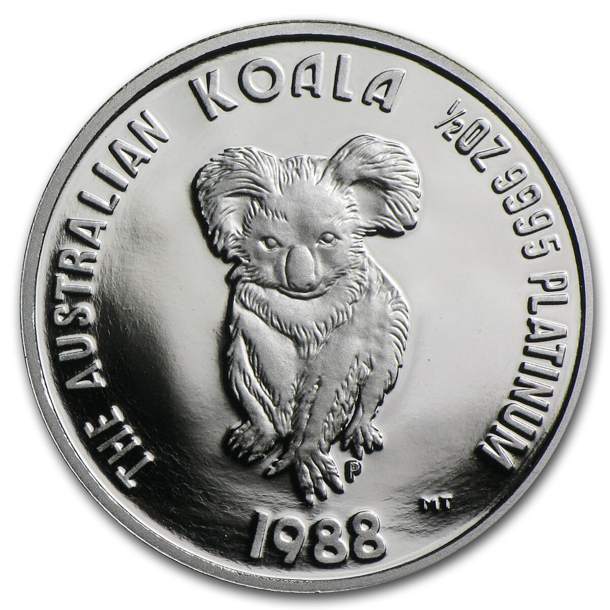 1988 Australia 1/2 oz Proof Platinum Koala