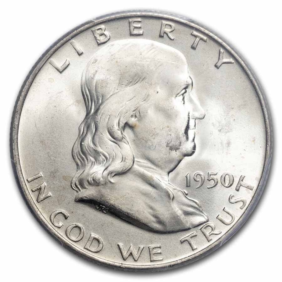 1950-D Franklin Half Dollar MS-64 PCGS
