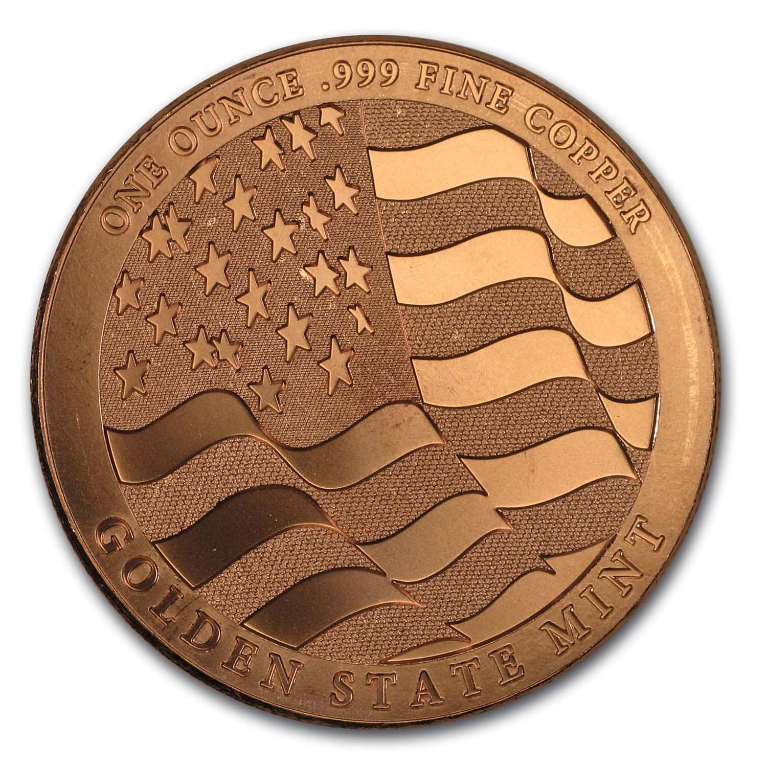 1 oz Copper Round - Home of the Free