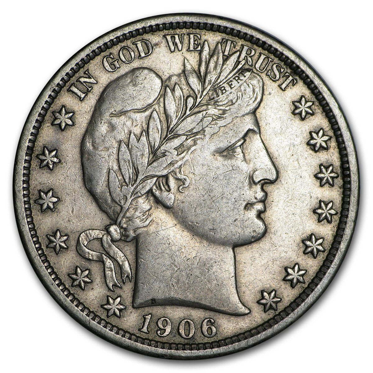 1906 Barber Half Dollar XF