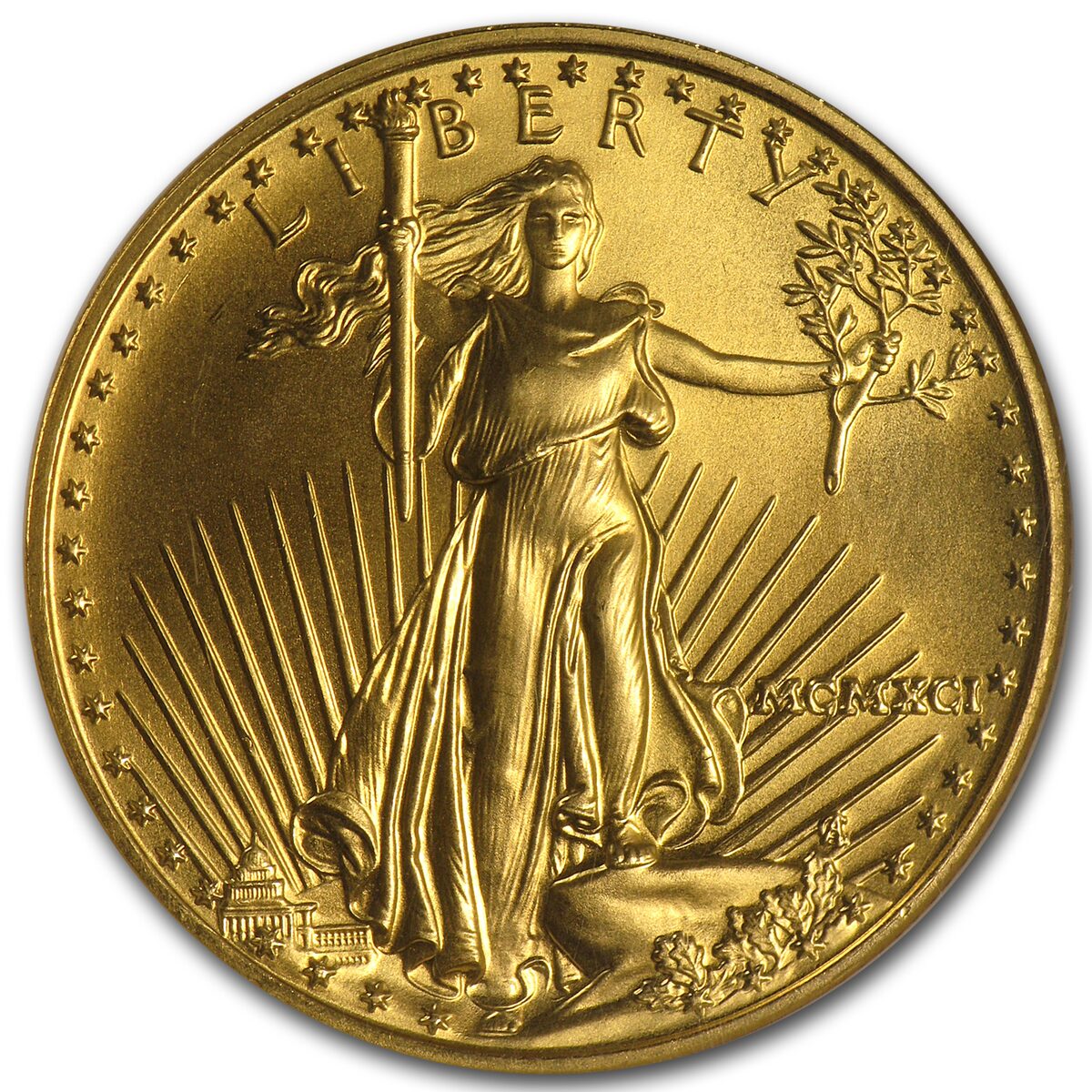 1991 1/2 oz American Gold Eagle MS-69 NGC