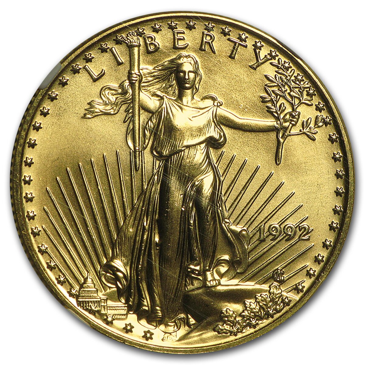 1992 1/2 oz American Gold Eagle MS-69 NGC