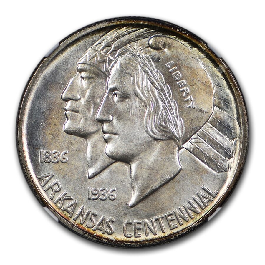 1937-D Arkansas Centennial Commemorative Half Dollar MS-66 NGC