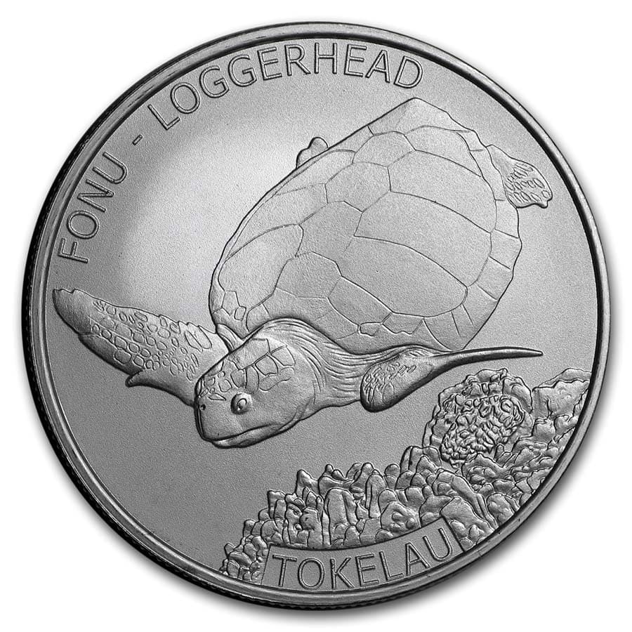 2019 Tokelau 1 oz Silver $5 Loggerhead Turtle