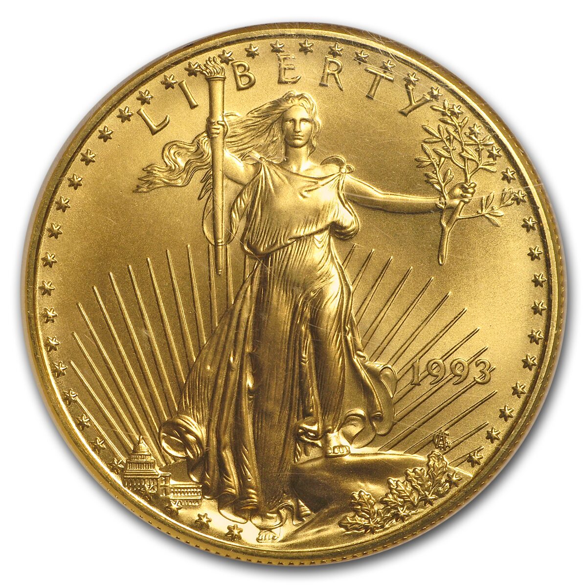 1993 1 oz American Gold Eagle MS-70 NGC
