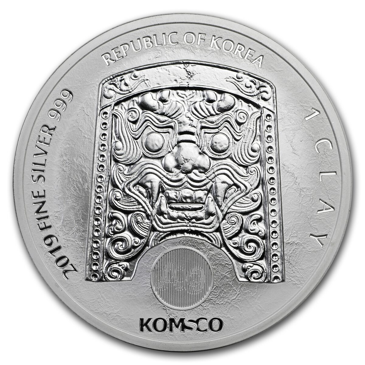 2019 South Korea 1 oz Silver ZI:SIN Scrofa BU