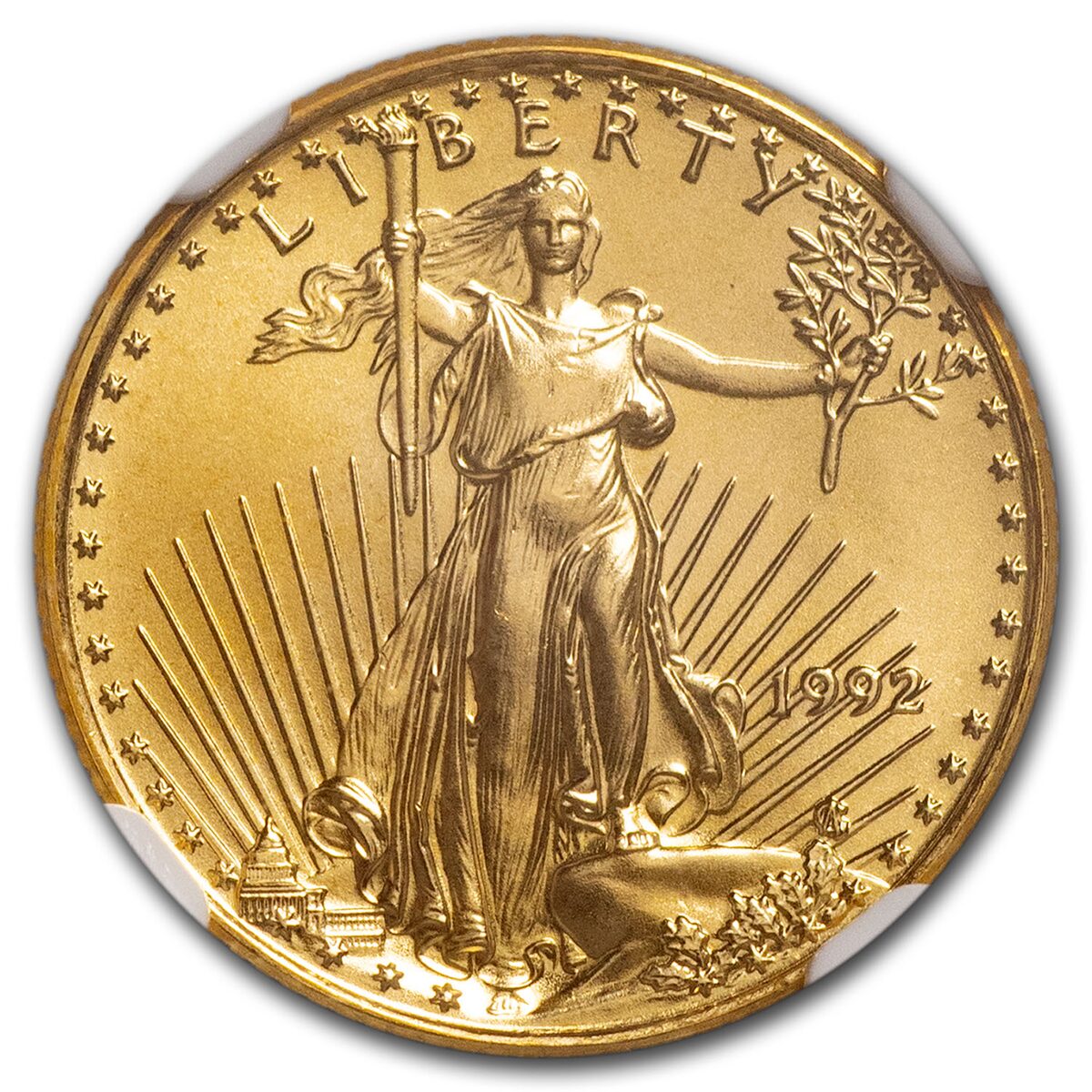 1992 1/10 oz American Gold Eagle MS-69 NGC