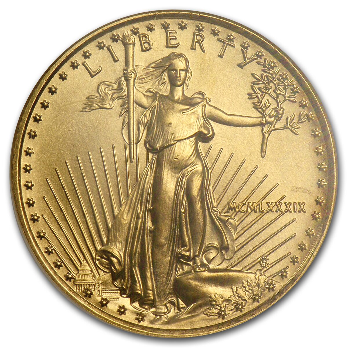 1989 1/4 oz American Gold Eagle MS-69 NGC