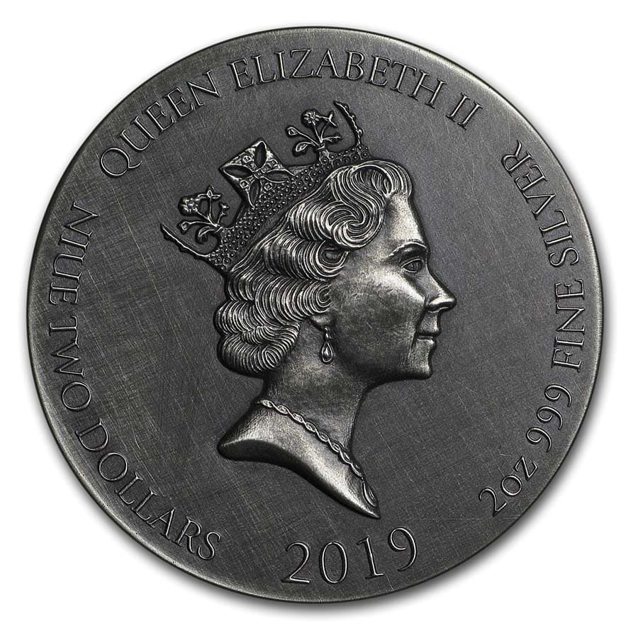 2019 2 oz Silver Coin - Biblical Series (Cast the First Stone)
