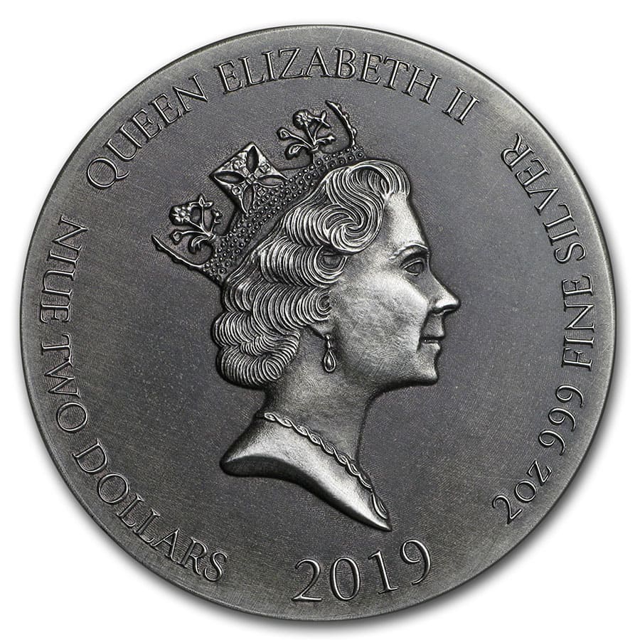 2019 2 oz Silver Coin - Biblical Series (The Crowned Virgin)