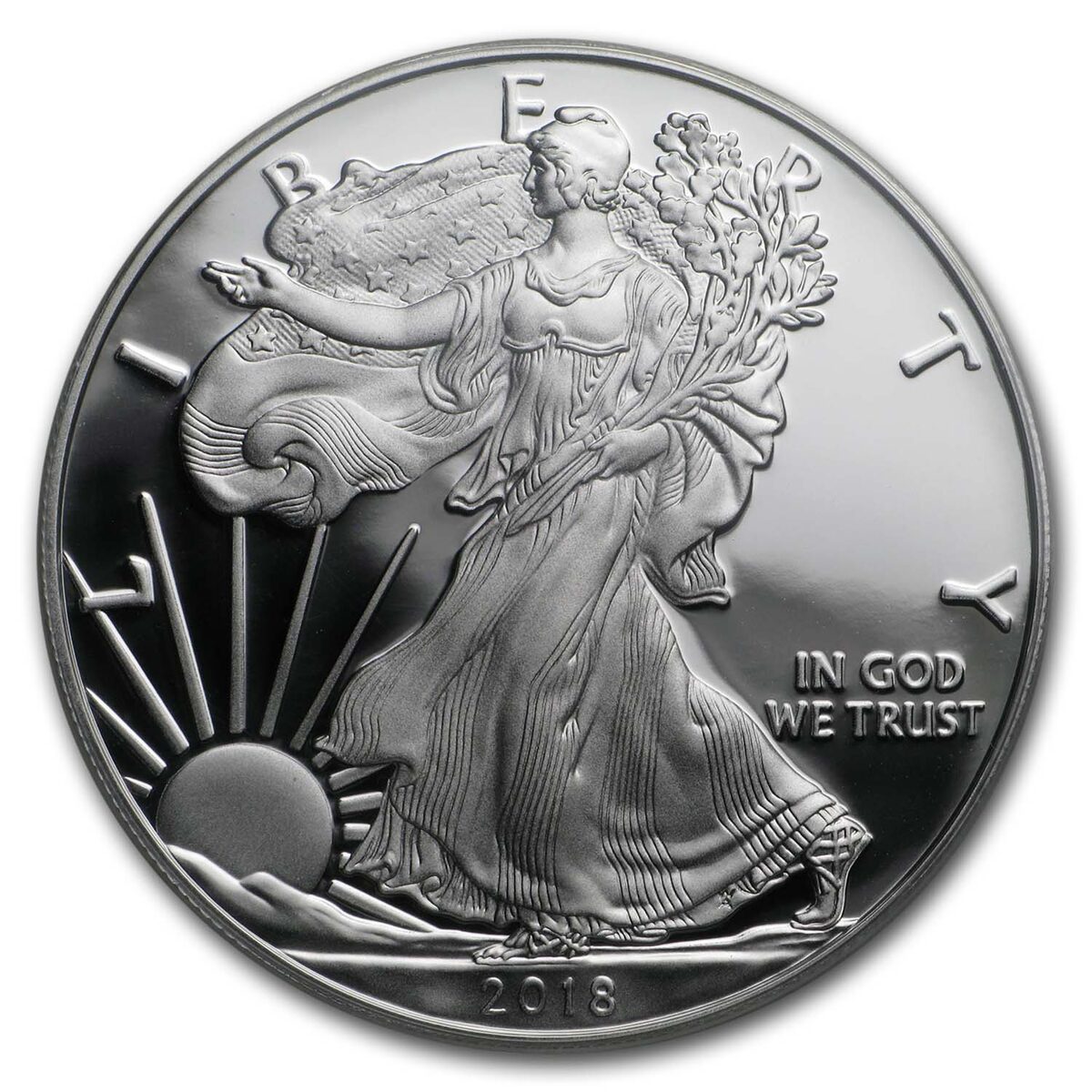 2018-W Proof American Silver Eagle PR-70 PCGS (First Day)