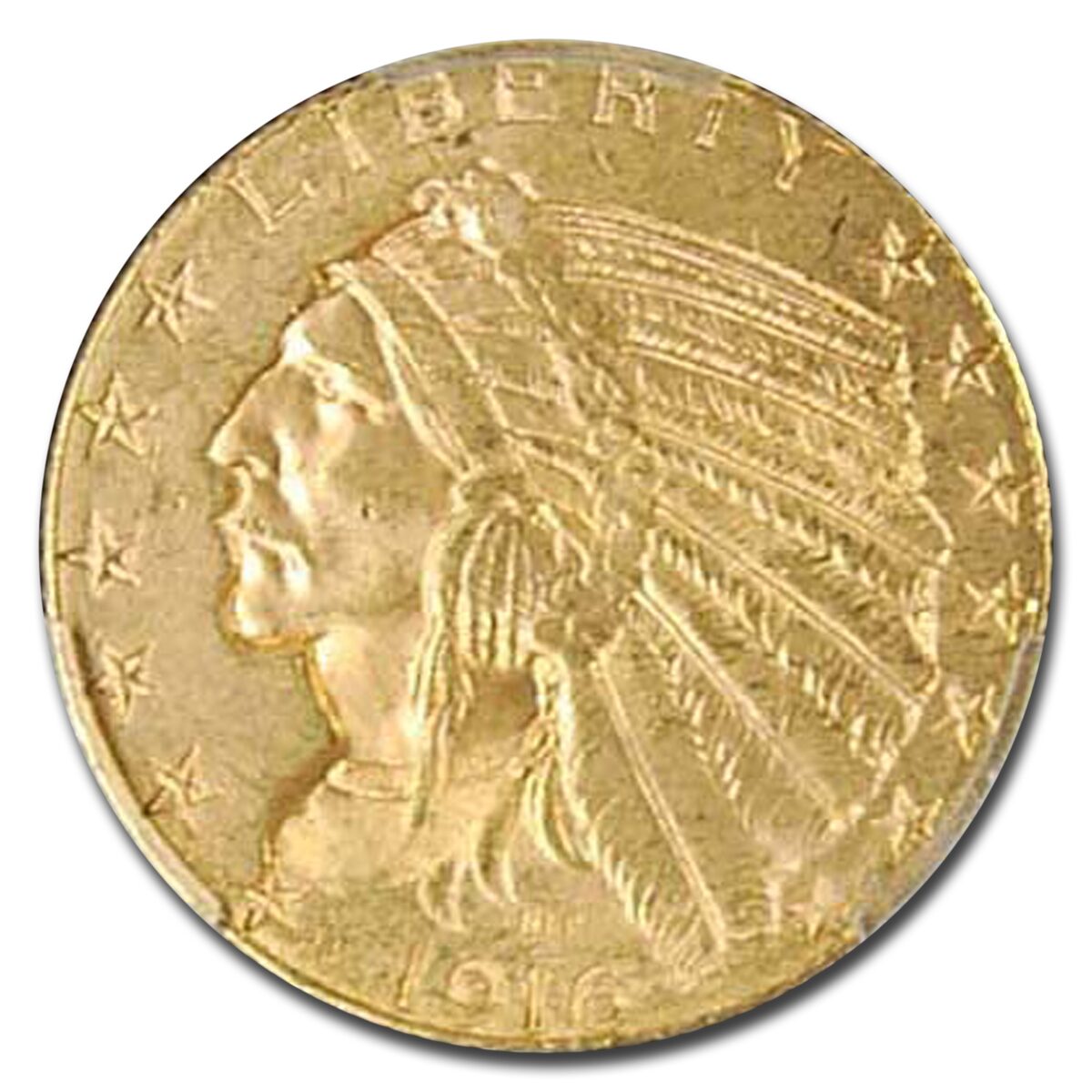 1916-S $5 Indian Gold Half Eagle MS-63 PCGS CAC