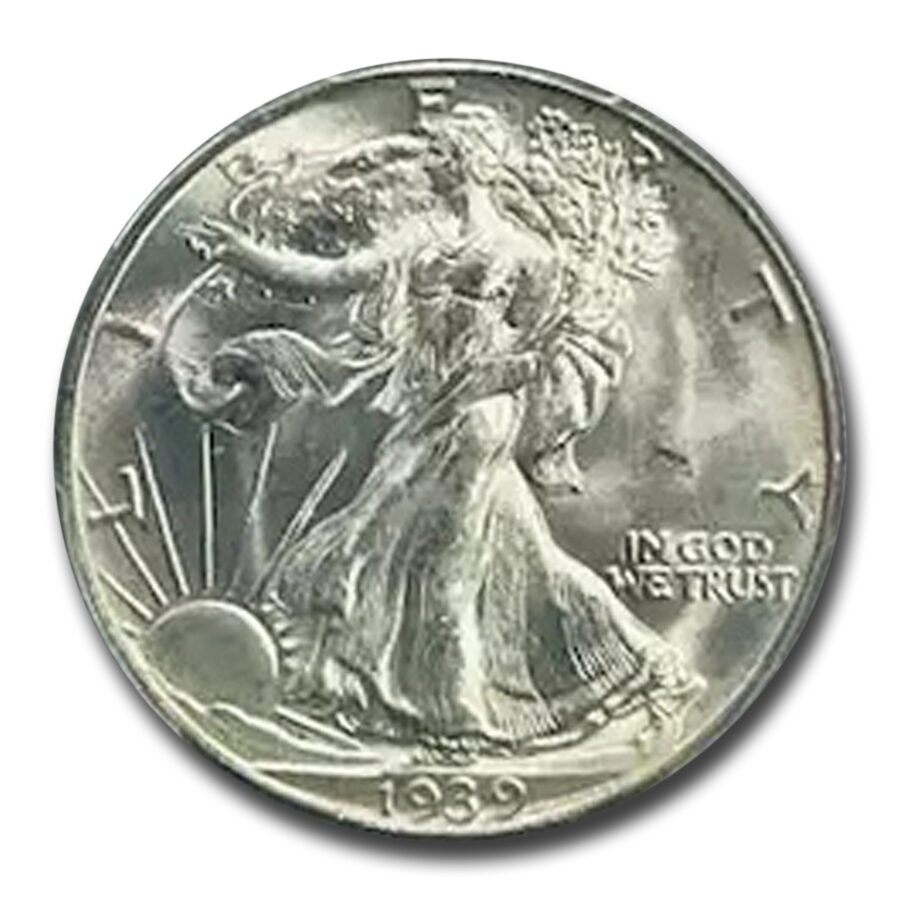 1939-D Walking Liberty Half Dollar MS-66 PCGS