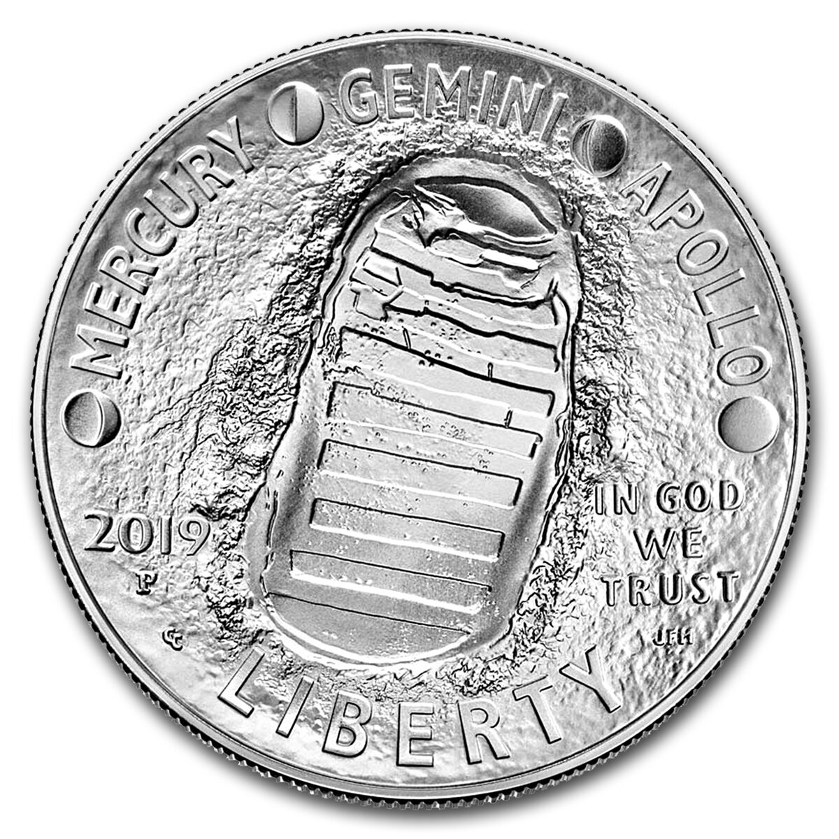 2019-P Apollo 11 50th Anniversary $1 Silver MS-70 PCGS (FS)