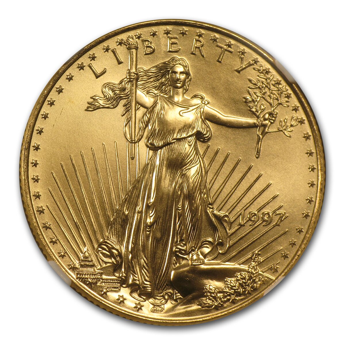 1997 1/2 oz American Gold Eagle MS-69 NGC