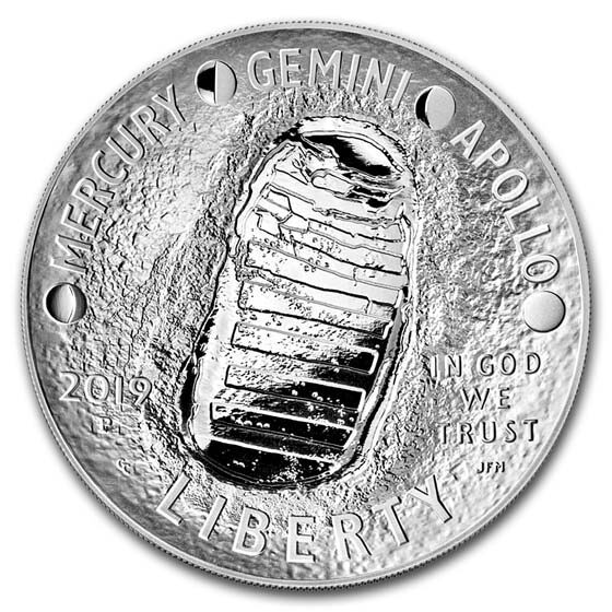 2019-P Apollo 11 50th Anniv $1 5 oz Silver PR-70 PCGS (FDI)