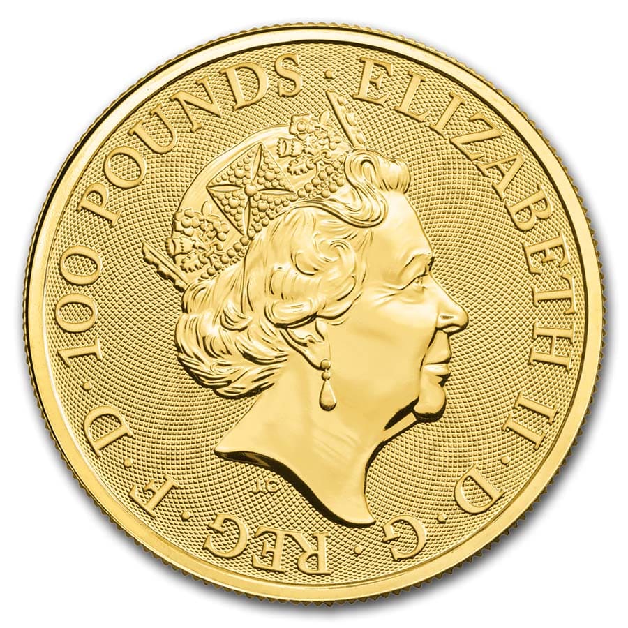 2019 Great Britain 1 oz Gold Queen's Beasts The Yale
