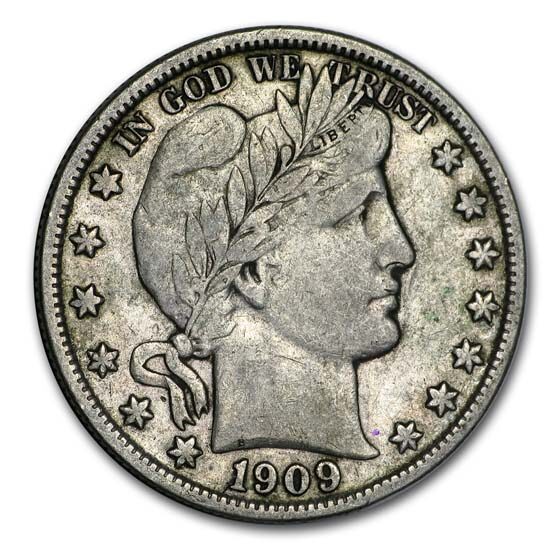 1909-S Barber Half Dollar XF