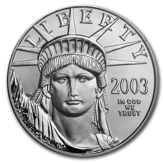 1/2 oz American Platinum Eagle MS-69 PCGS (Random Year)