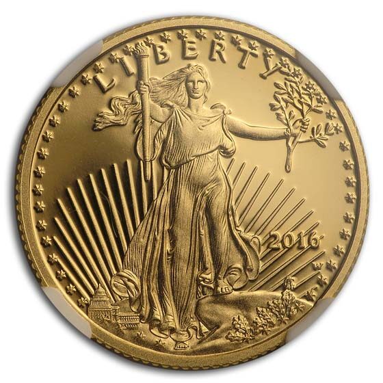 2016-W 1/4 oz Proof American Gold Eagle PF-70 NGC