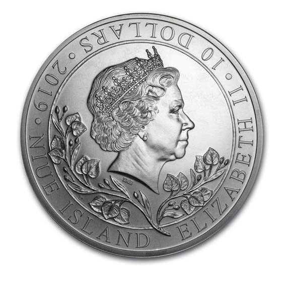 2019 Niue 5 oz Silver Czech Lion BU