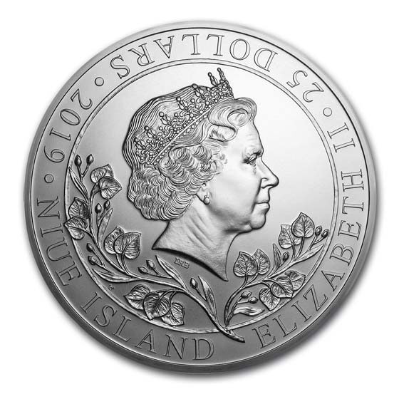 2019 Niue 10 oz Silver Czech Lion BU