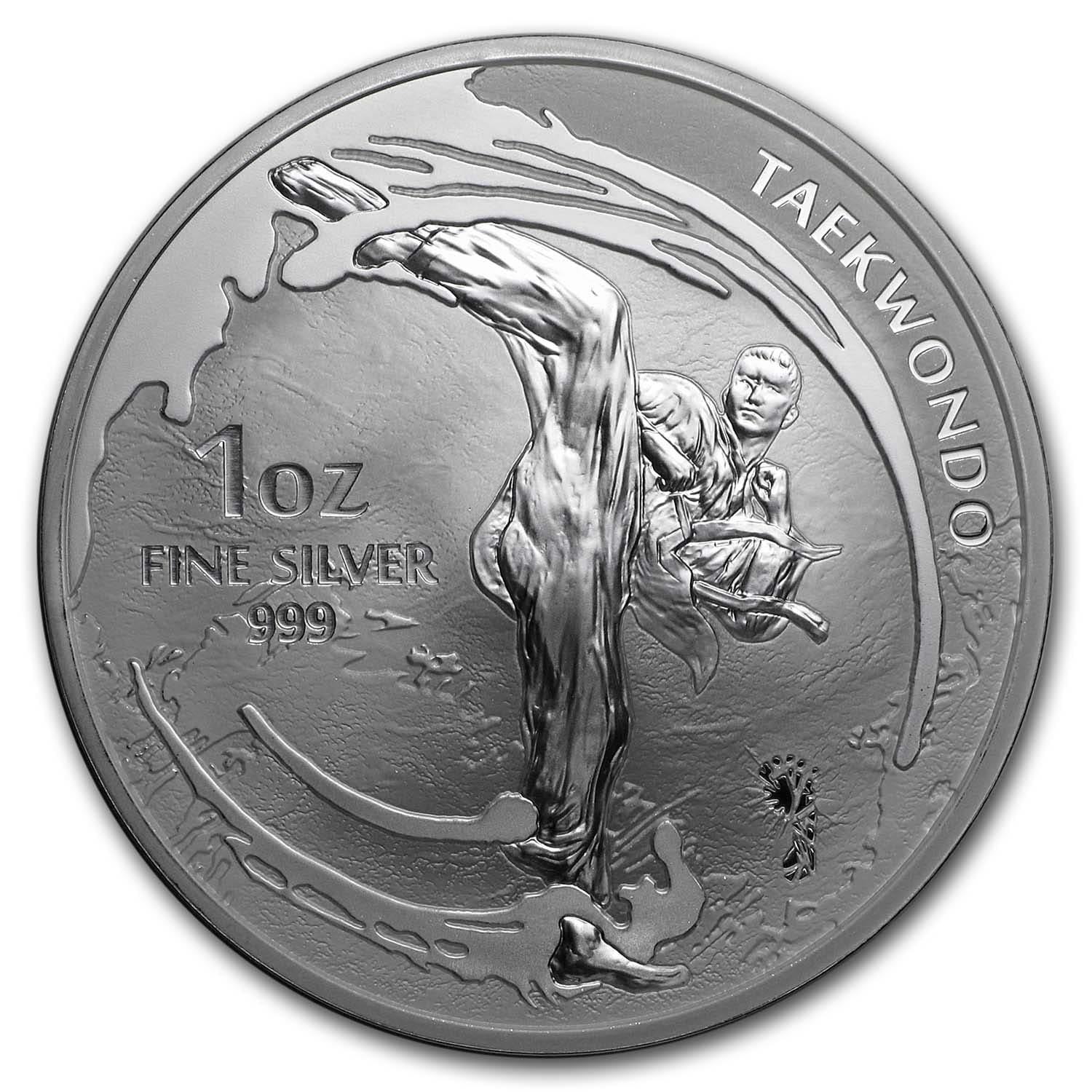 2019 South Korea 1 oz Silver K-Series Taekwondo BU