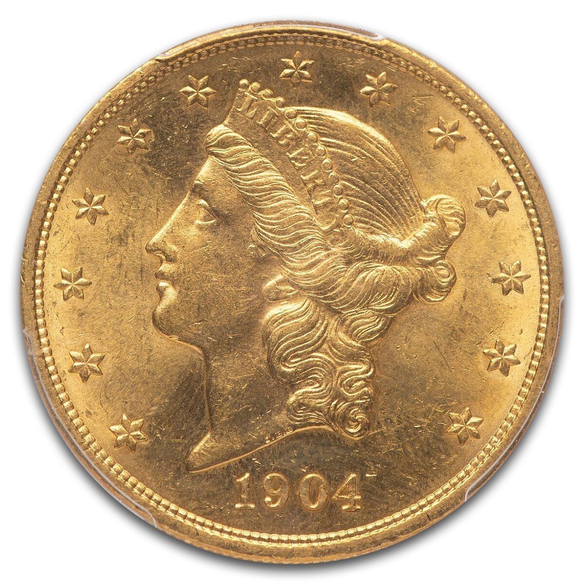 1904 $20 Liberty Gold Double Eagle MS-63 PCGS CAC