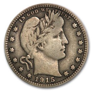 1915-D Barber Quarter Fine