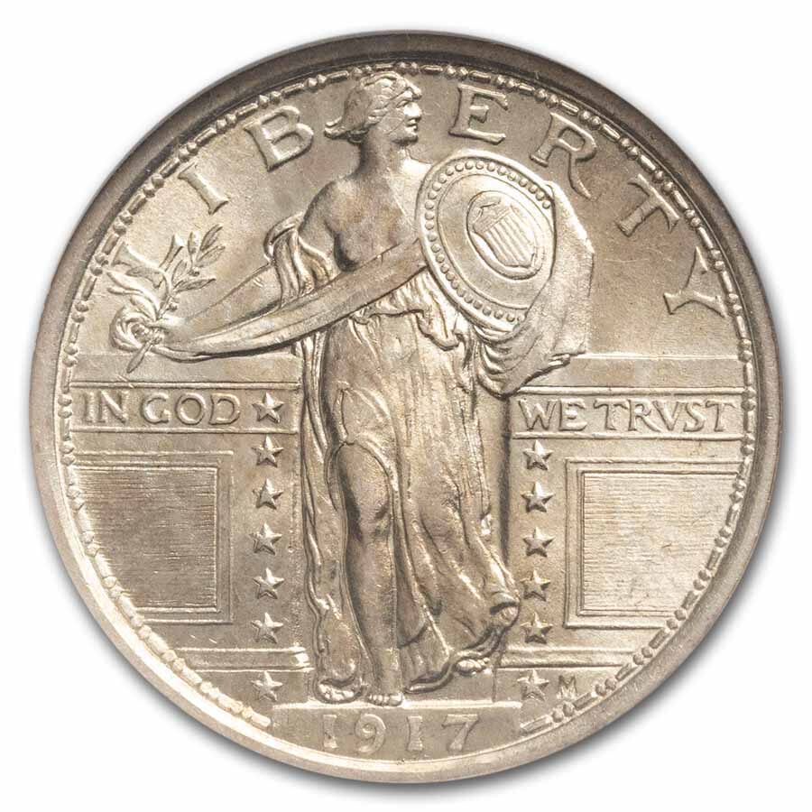 1917 Standing Liberty Quarter Type-I MS-63 NGC (FH)