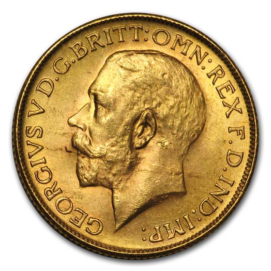 1928 South Africa Gold Sovereign George V BU