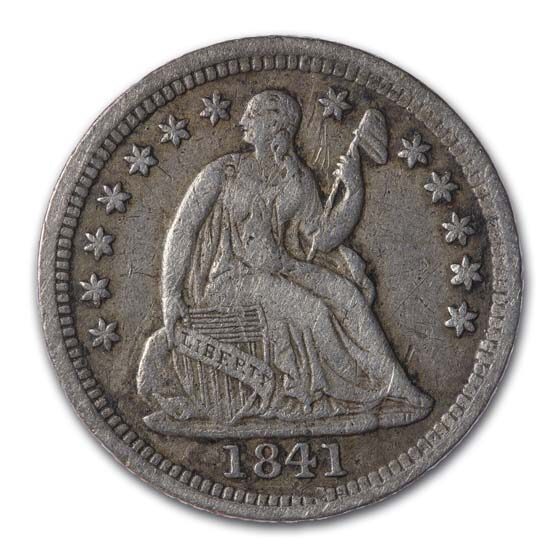 1841 Liberty Seated Half Dime XF