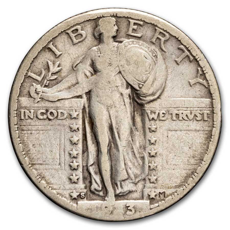 1923-S Standing Liberty Quarter VF