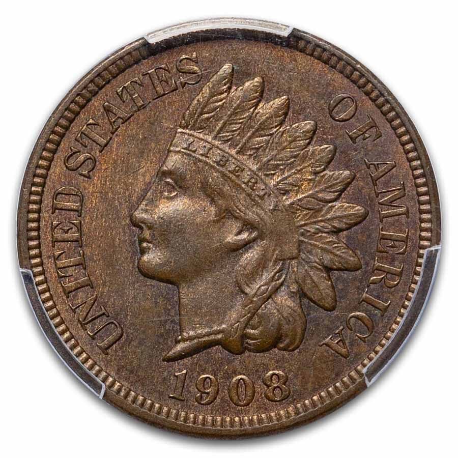 1908-S Indian Head Cent MS-63 PCGS (Brown)