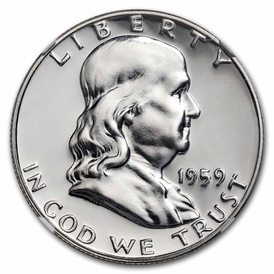 1959 Franklin Half Dollar PF-68 NGC