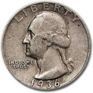 1936-S Washington Quarter XF