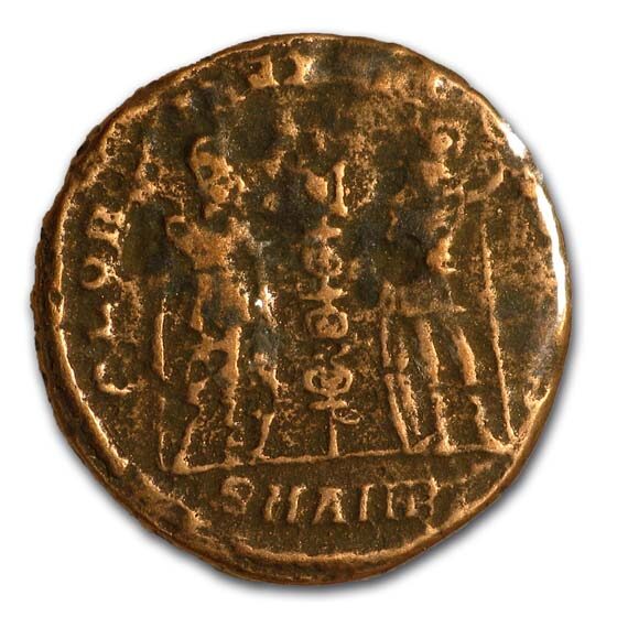 Roman Empire Ae As (306-410 AD) Rome: The First Christian Empire