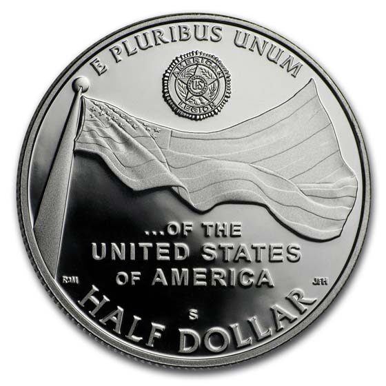 2019-S American Legion 1/2 Dollar Proof (w/Box & COA)