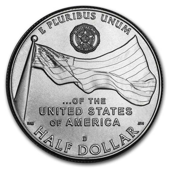 2019-D American Legion 1/2 Dollar BU (w/Box & COA)