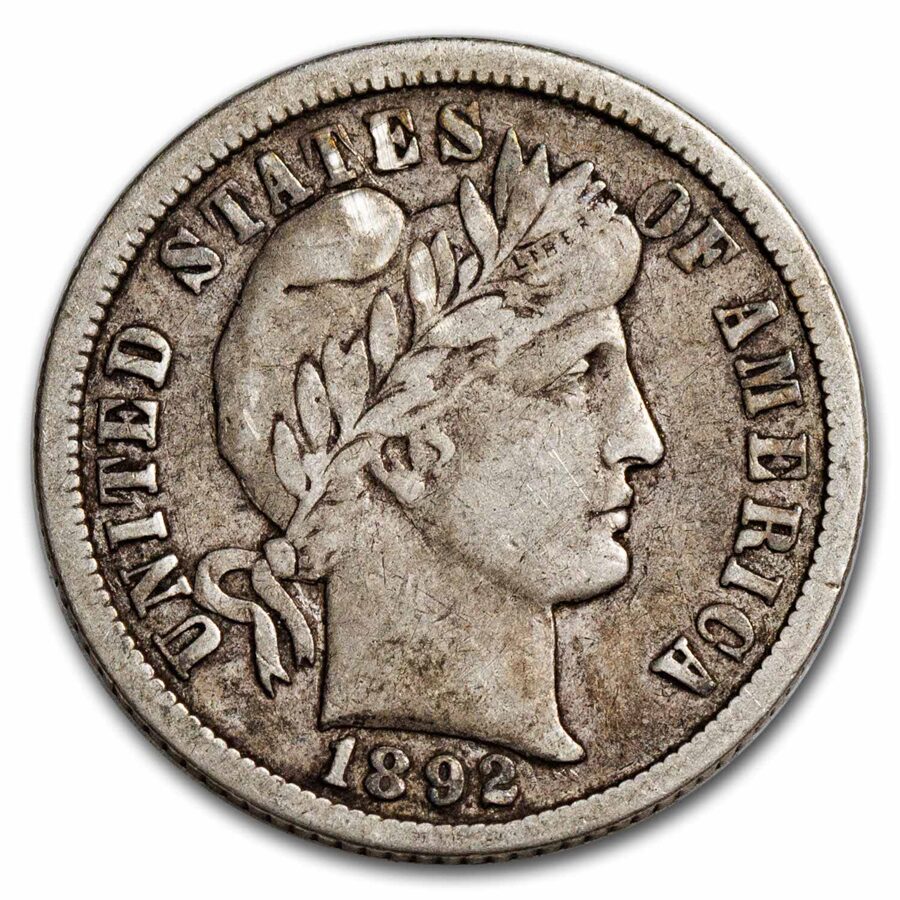 1892-O Barber Dime VF