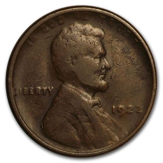 1922 Lincoln Cent VF (Strong Reverse, no D)