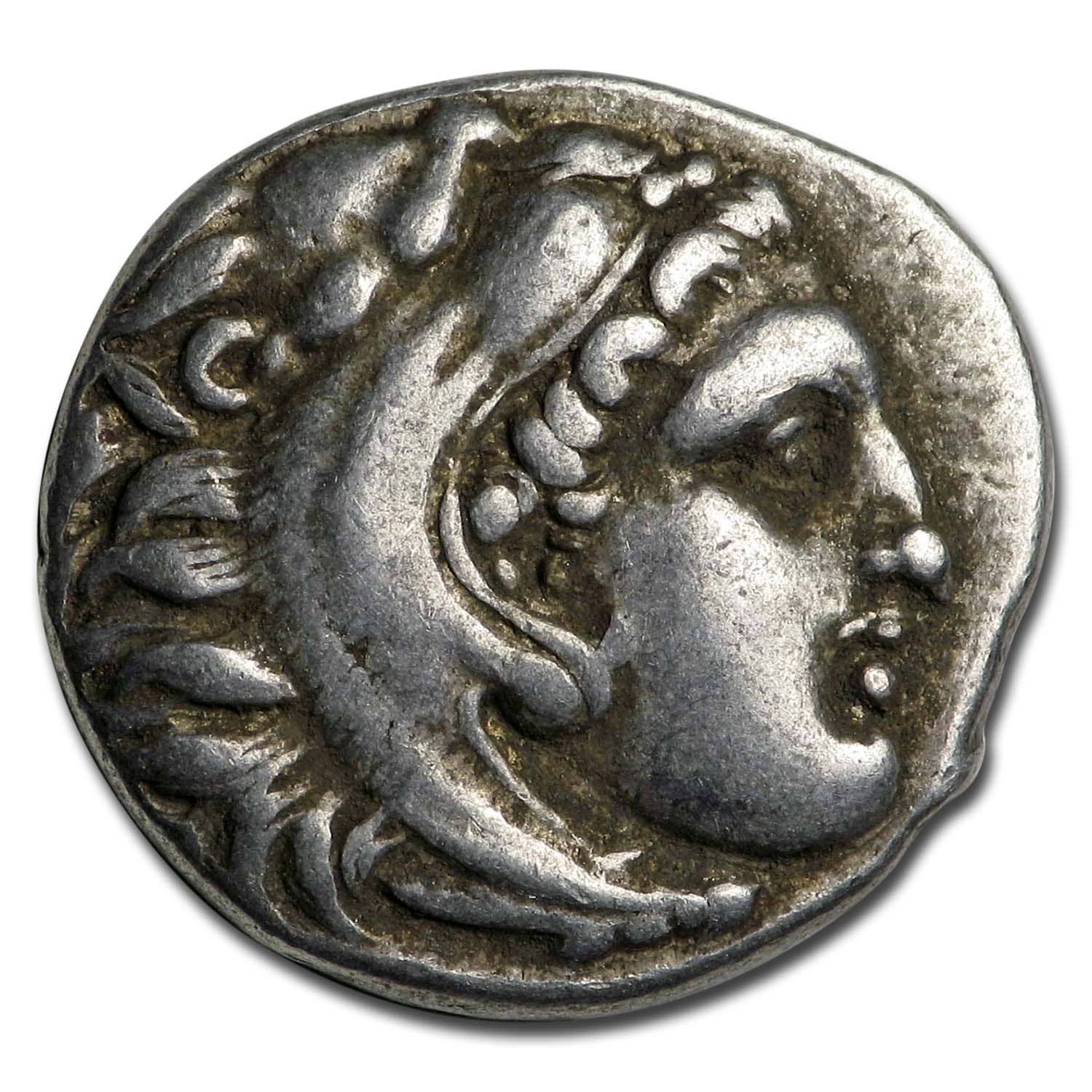 Macedonian Silver Drachm Alexander III (336-300 BC) VF-XF