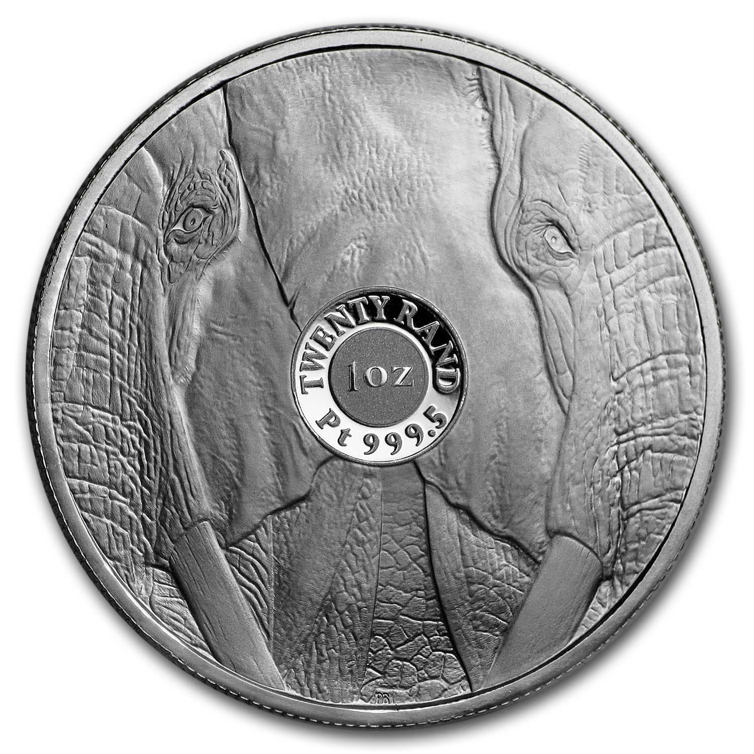 2019 South Africa 1 oz Platinum Big Five Elephant Proof