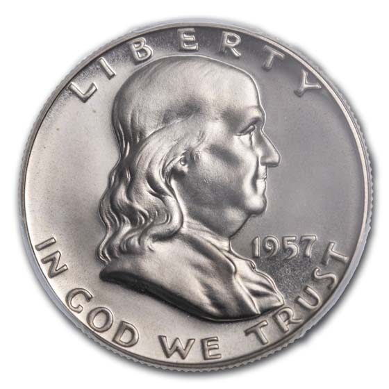 1957 Franklin Half Dollar PF-66 Cameo PCGS