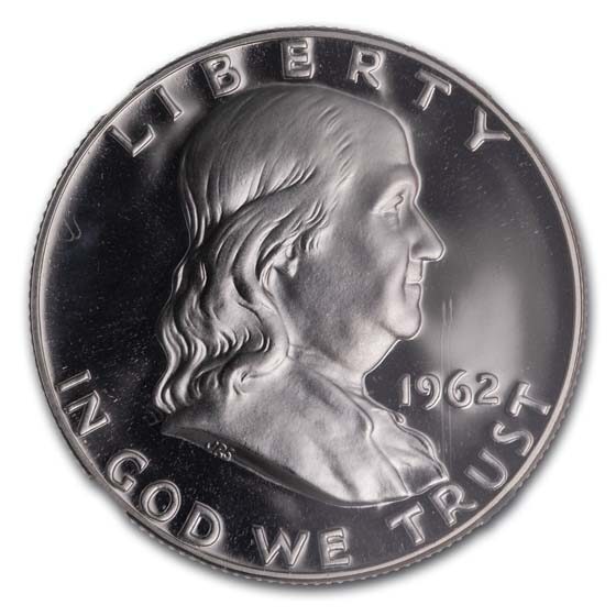 1962 Franklin Half Dollar PF-68 Ultra Cameo NGC