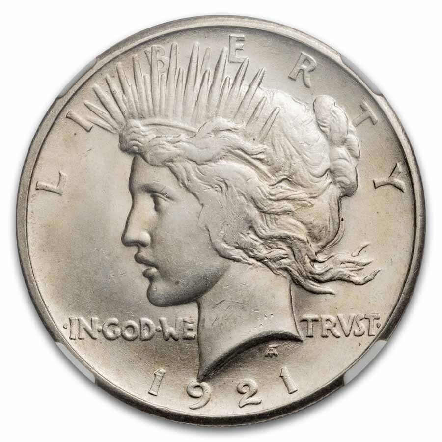 1921 Peace Dollar MS-64 NGC