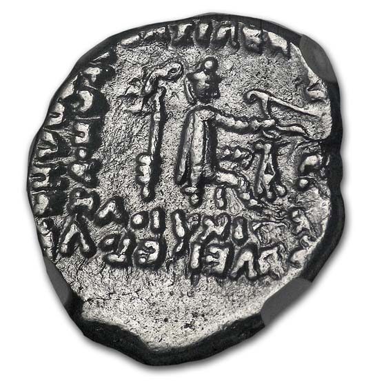 Parthian Empire Phraates IV Silver Drachm (38-2 BC) Ch VF NGC